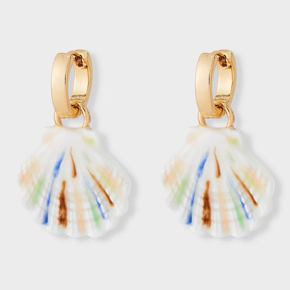 Shell nwt Drop Earring - Universal Thread Gold
